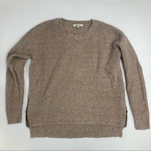 Small madewell sweater with zipper detailing on sides